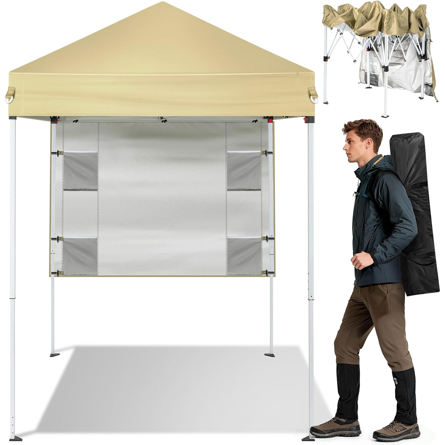 Pop Up Canopy Tent - Khaki