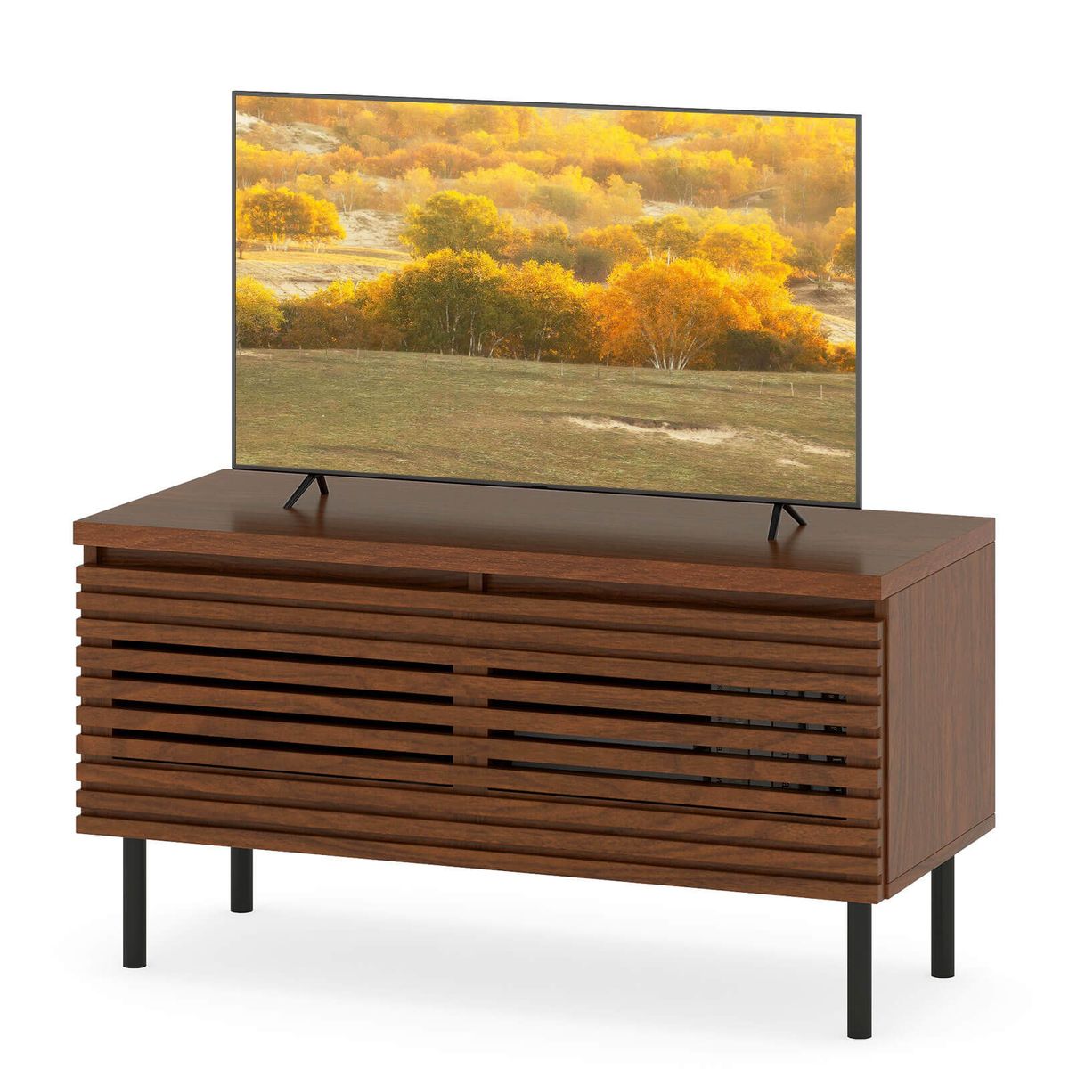Mid Century Fluted TV Stand for 40" TVs - TV Stand