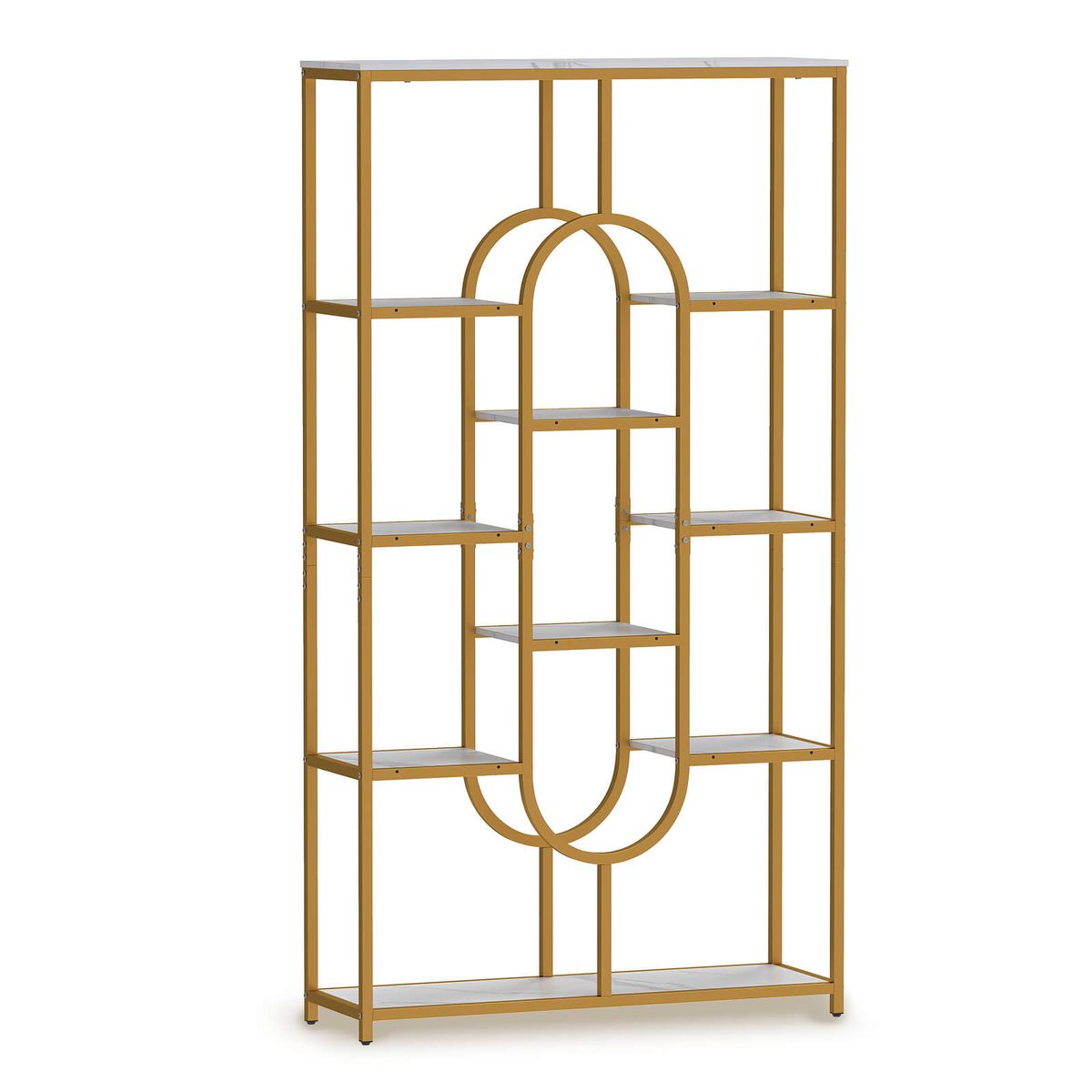 5-Tier Etagere Bookcase with Open Storage Shelves - 1-Piece