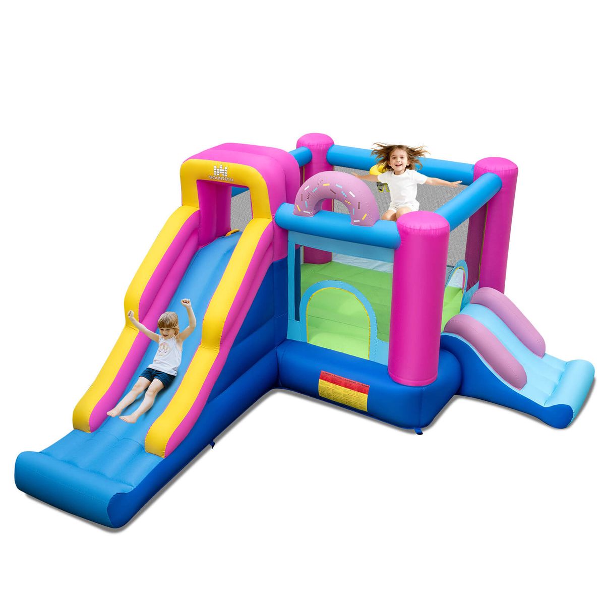 Doughnut-Themed Inflatable Bounce House - Without Blower