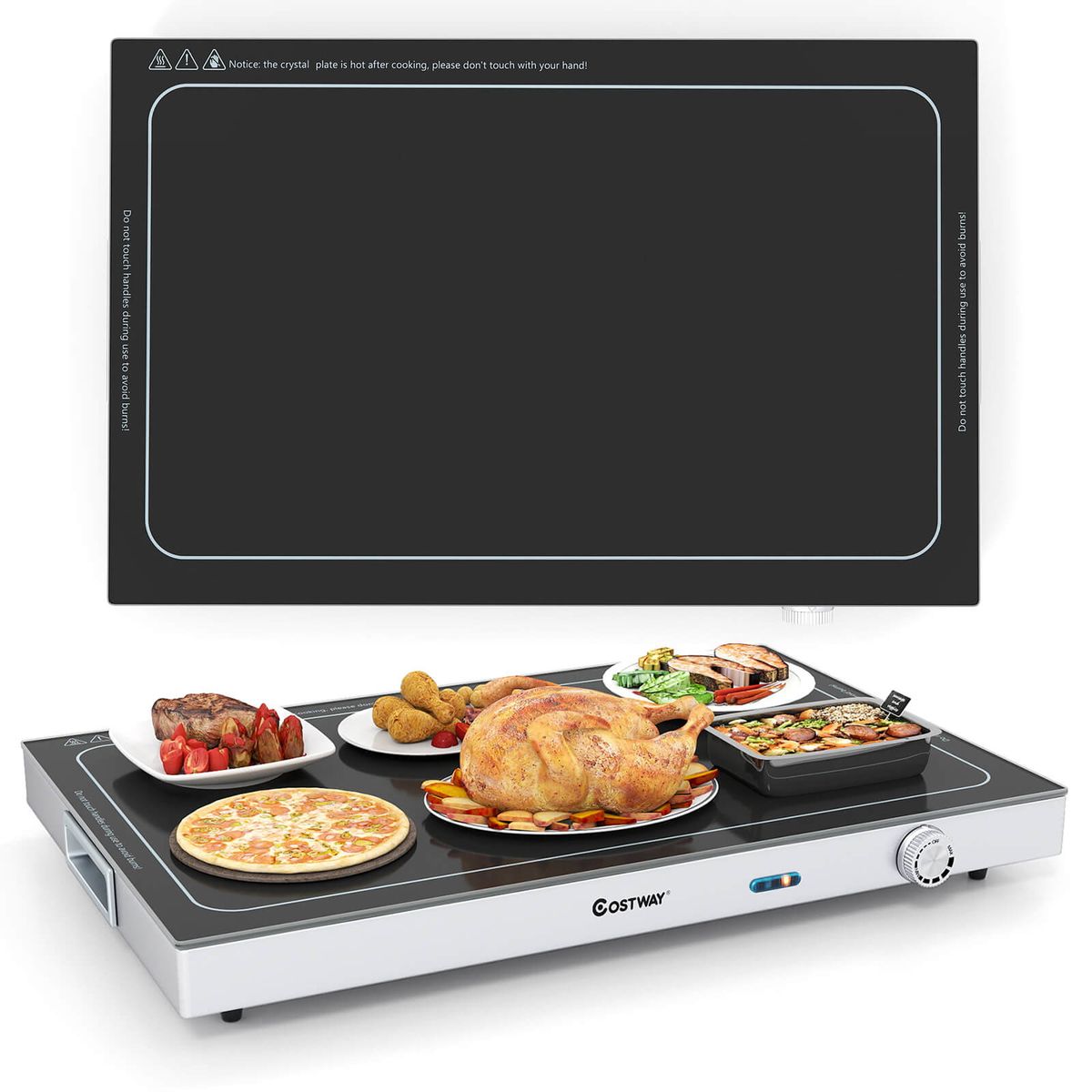 Electric Warming Tray with Built-In Thermostat - 1 PCS