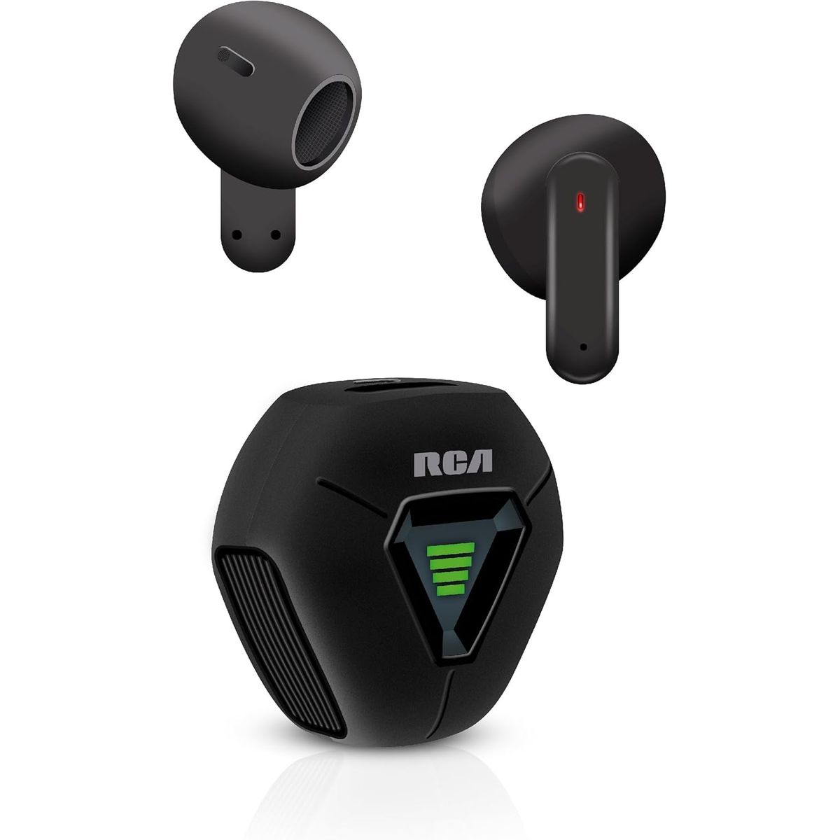 RCA Wave-78 True Wireless Earbuds - Black