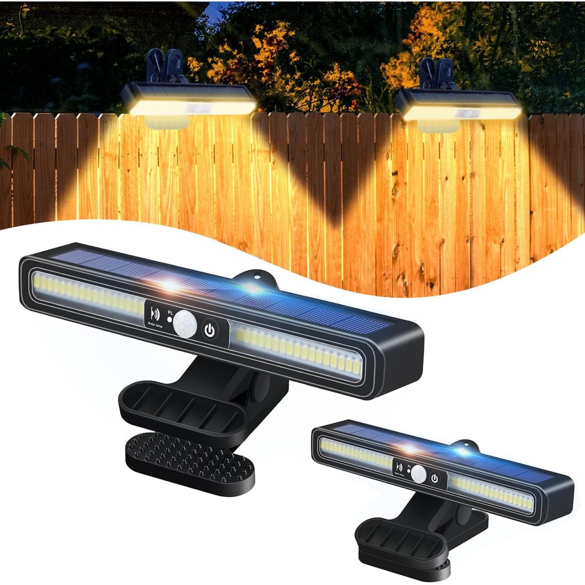 Outdoor Clip On Solar Motion Light - Warm White