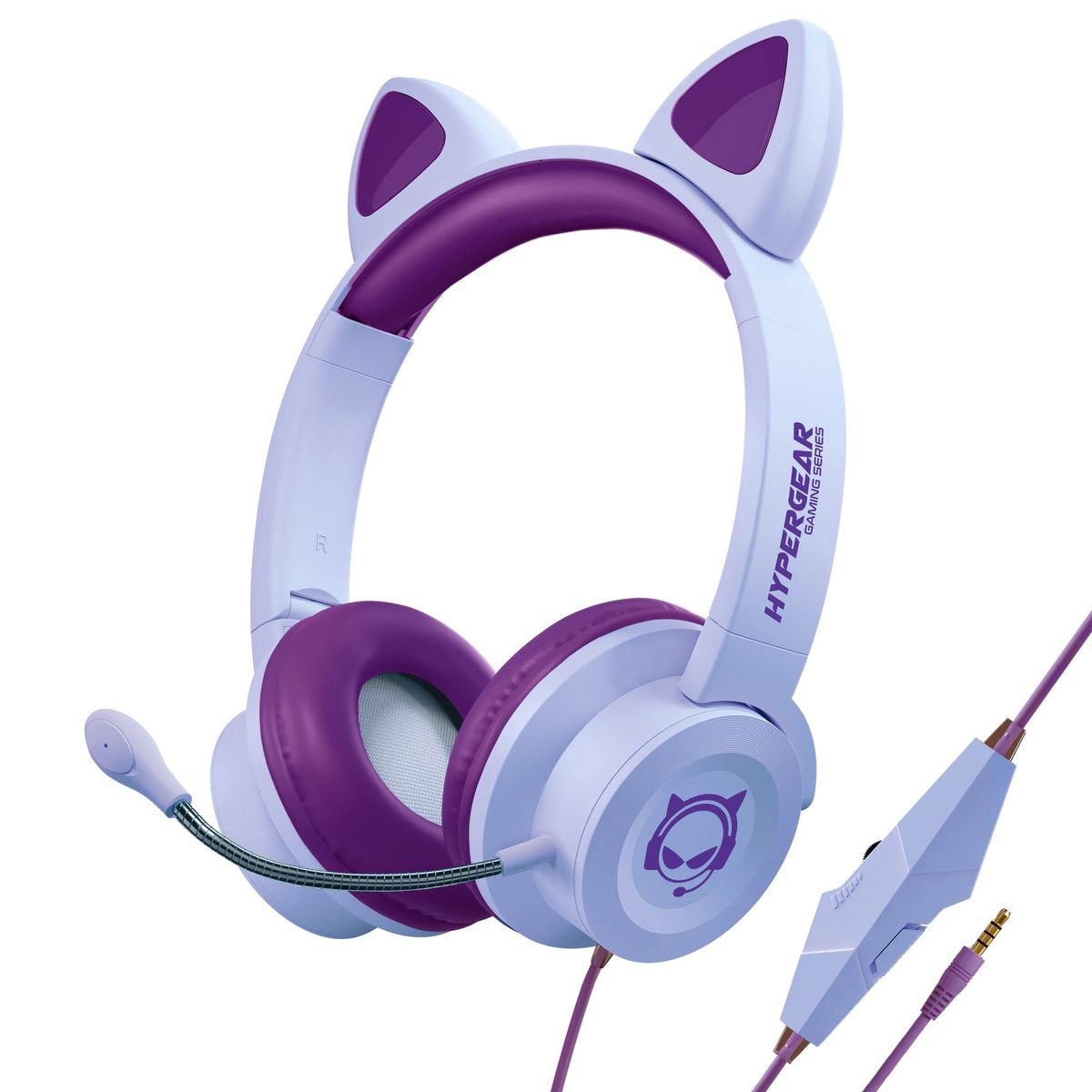 Kombat Kitty Gaming Headset - Purple