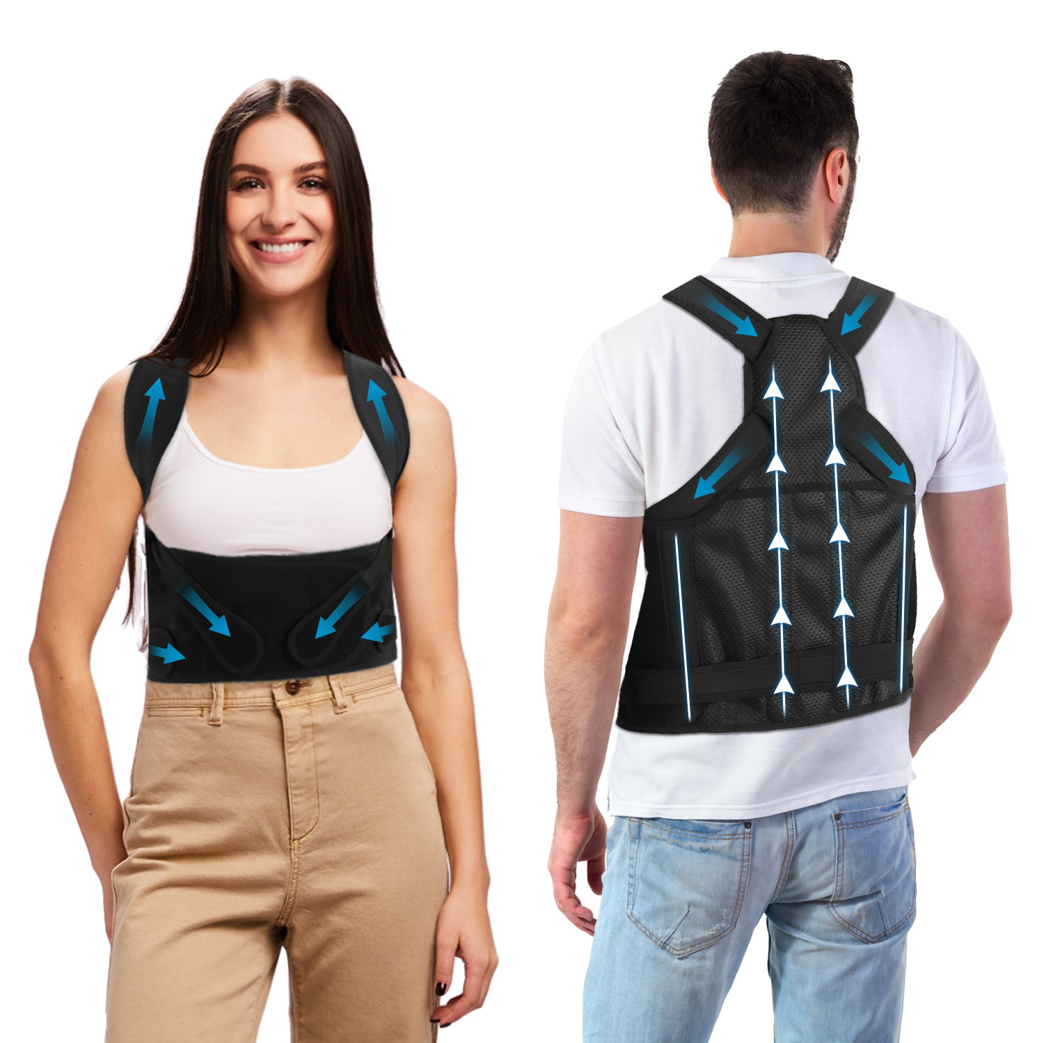 Posture Corrector Adjustable Back Brace  - Small