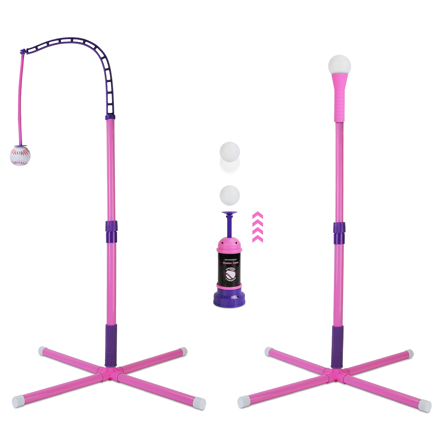 3-In-1 Baseball Toy Set - Pink