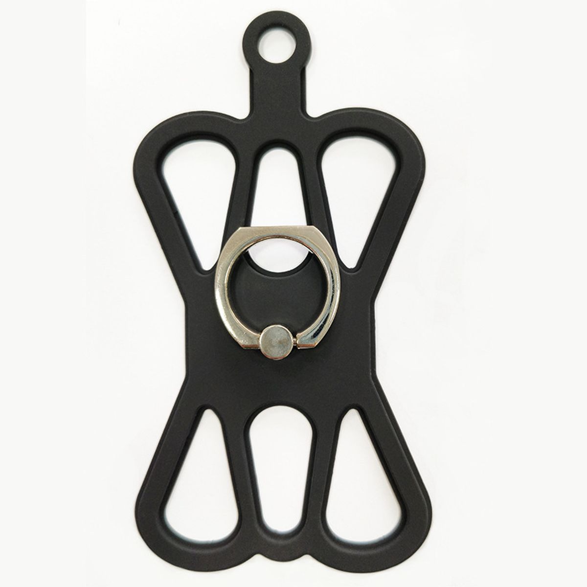 Silicone 360° Lanyard Grip Phone Case - Lanyard Grip Phone Case  - Black