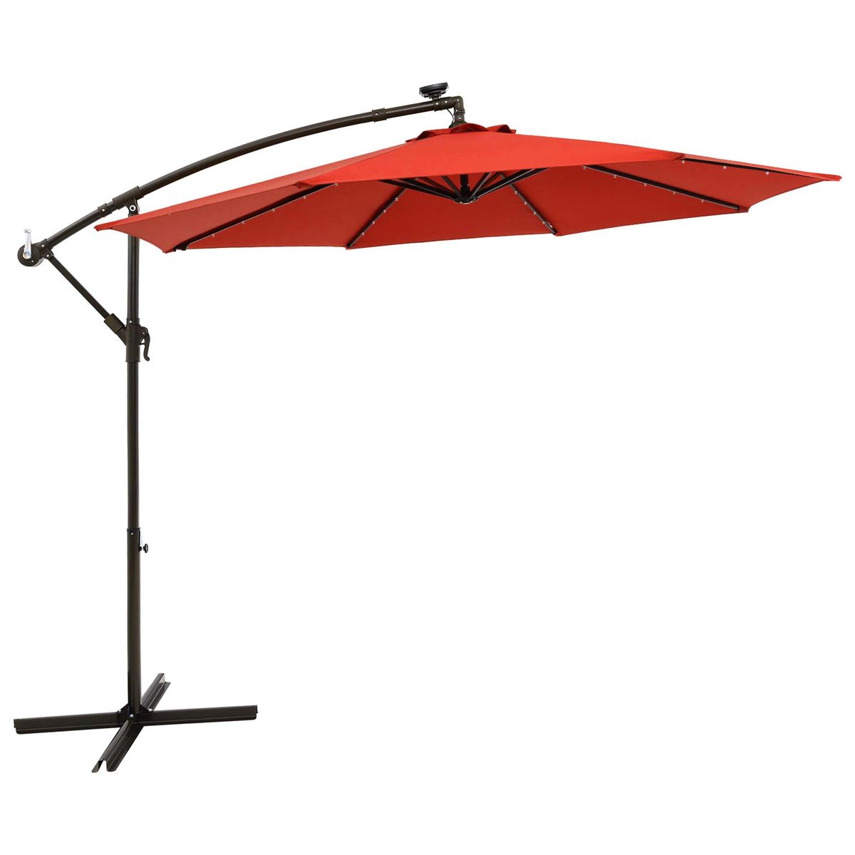 Patio Offset Umbrella with Solar LEDs - Patio Umbrella OR