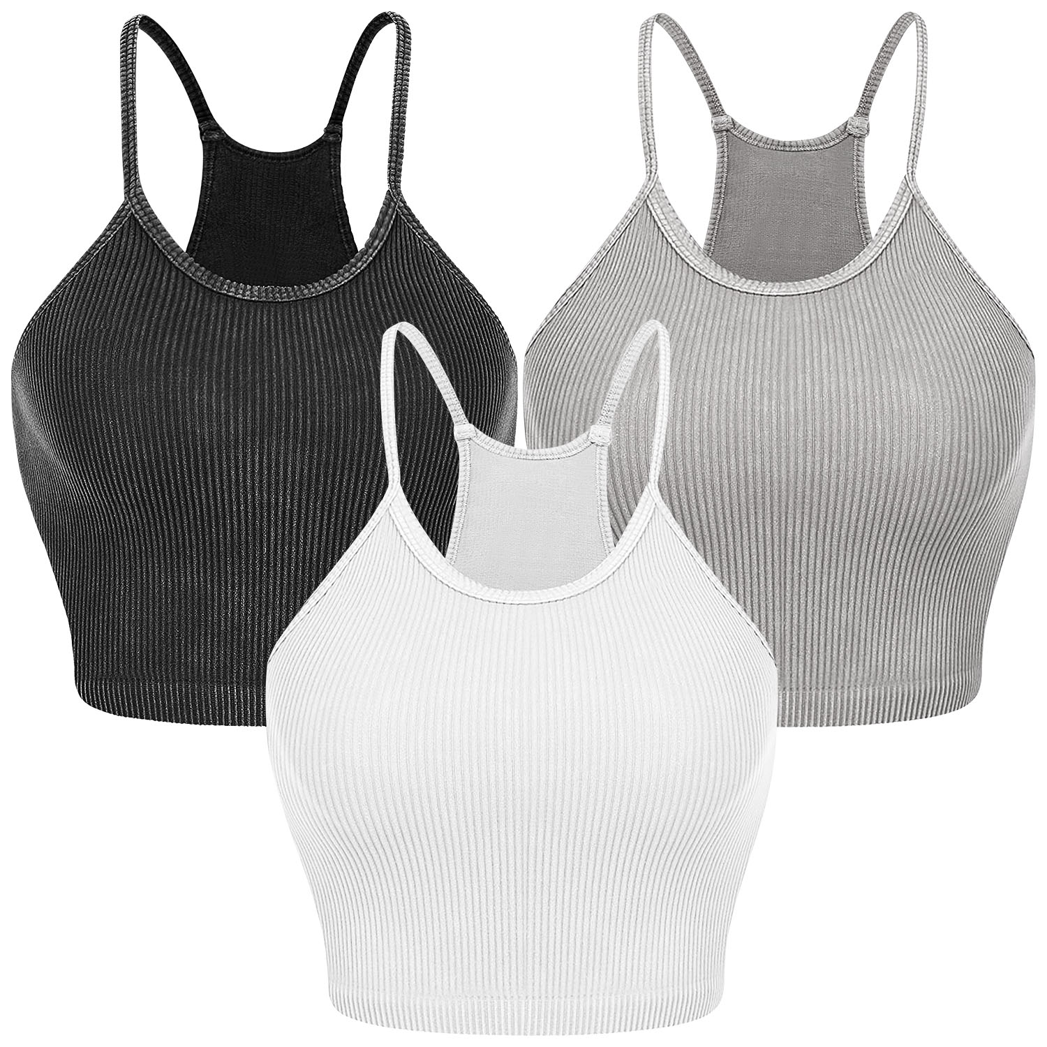 NPolar Women's Crop Top (3-Pack) - NPolar 3-Pack Womens Crop Top BWG- S