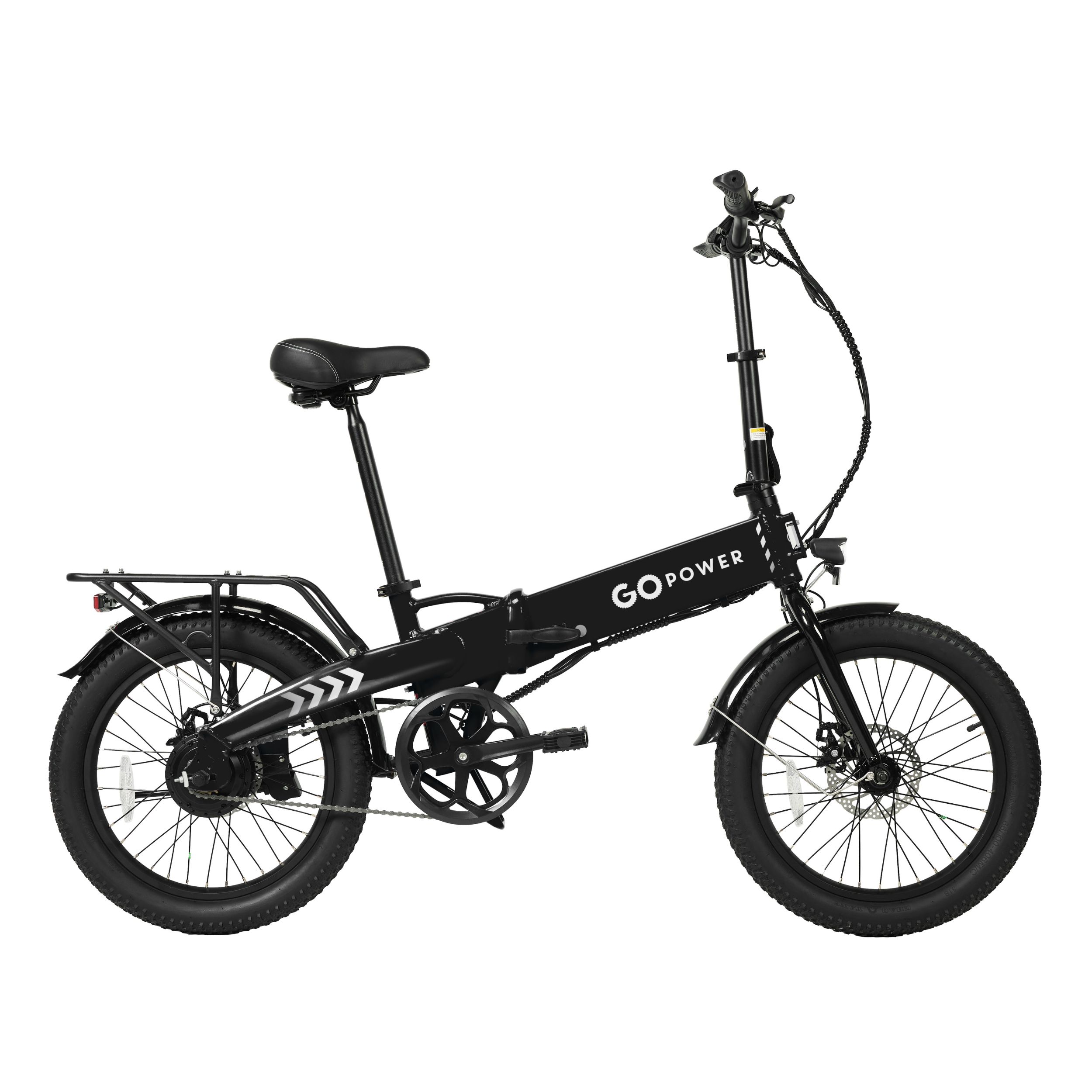 GoPowerBike GoVolt Folding Electric Bike - GoVolt Black