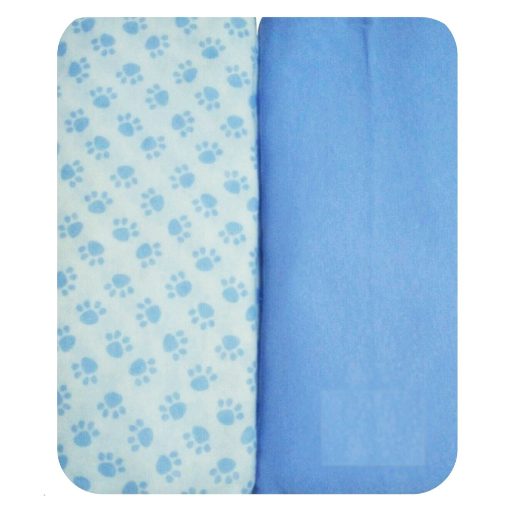 100% Jersey Cotton Pack-n-Play Sheet Set (2-Pack) - Blue