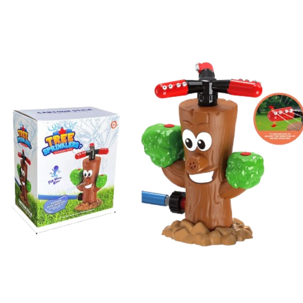 SplashBuddy Cartoon Sprinkler - Stump-Style 3