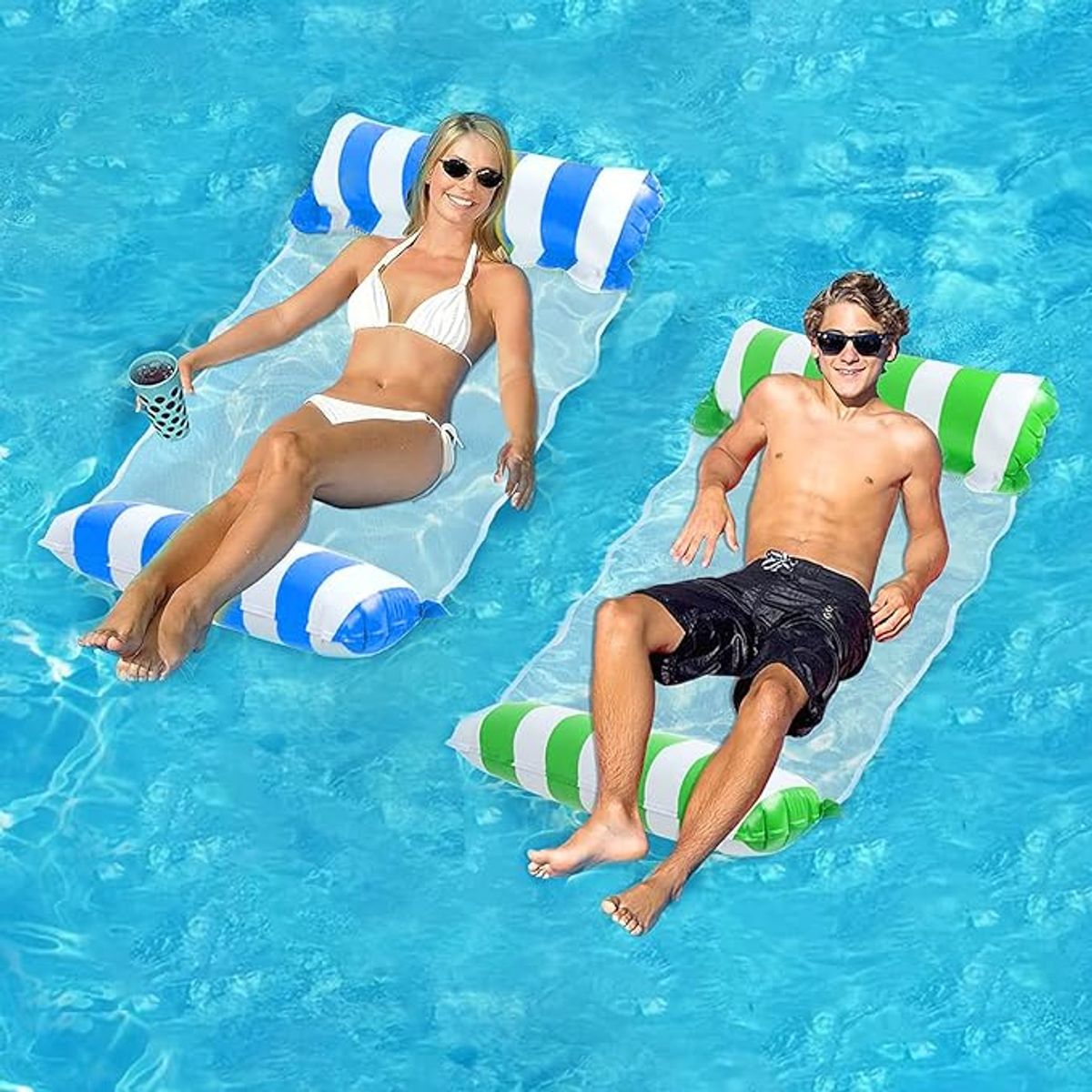 Inflatable Pool Float Hammock (2-Pack) - Style 4
