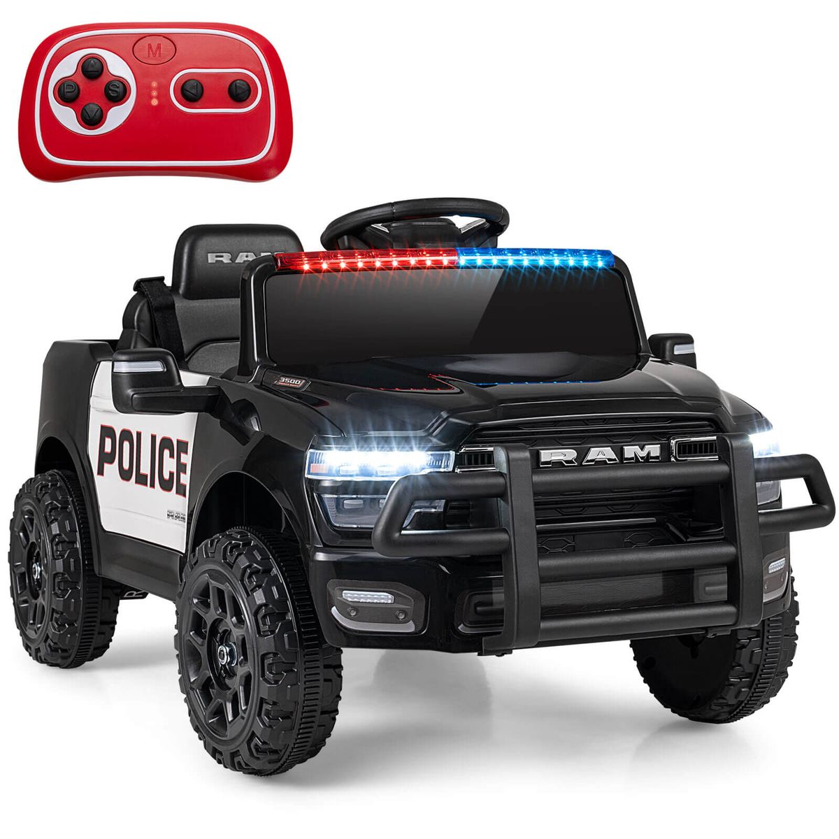 Kids' Licensed RAM 3500 Electric Ride on Vehicle - Black