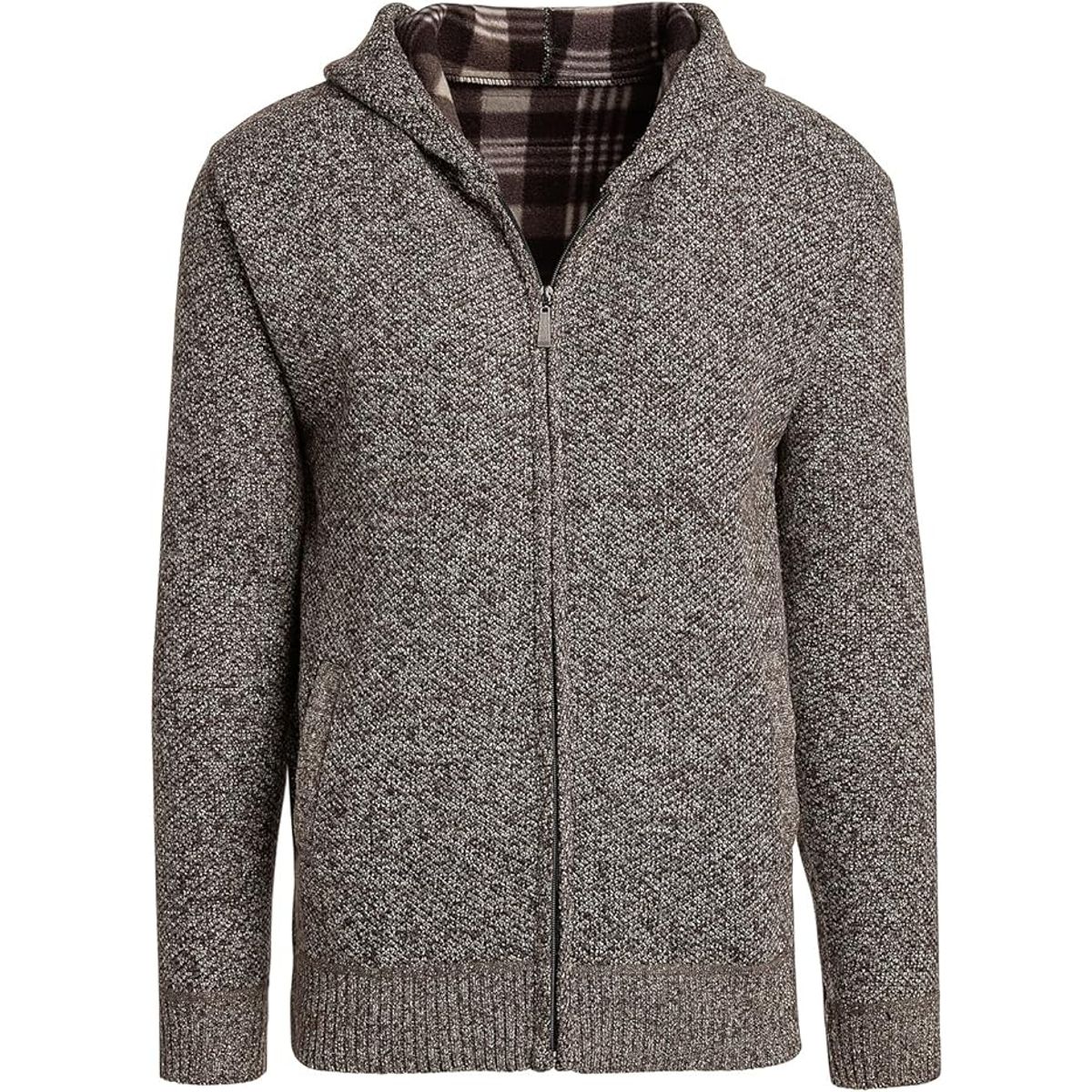 Alta Men's Casual Fleece Lined Hoodie Sweater (Small) - SJ-HOOD-BRW-SM