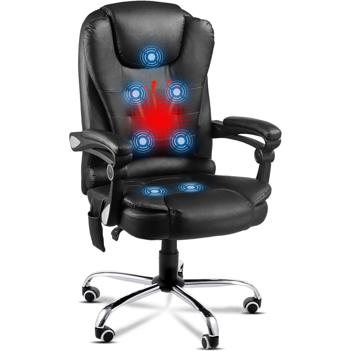 Ergonomic Reclining Office Chair with Optional Footrest - 13058UBK-UG01