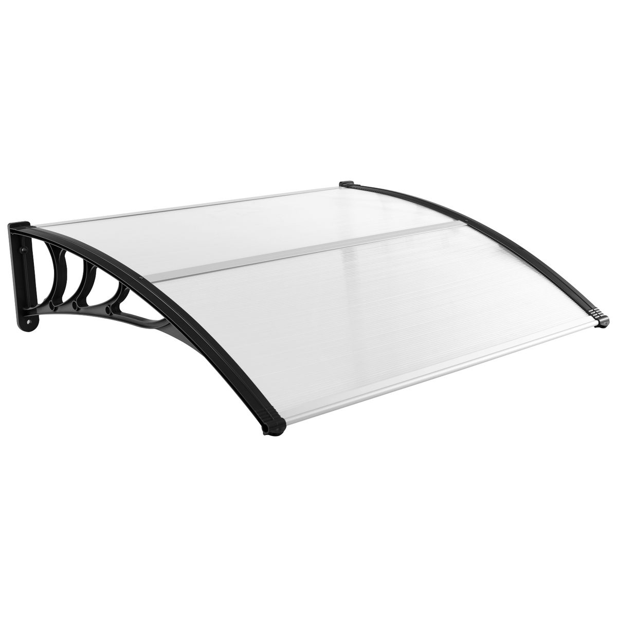 48 x 40-Inch Outdoor Front Door/Window Awning - Black