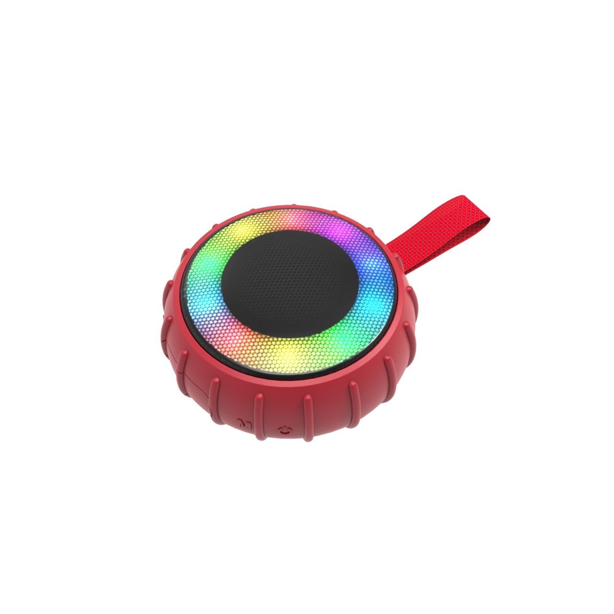 RCA Mini LED Party Waterproof Speaker - Red