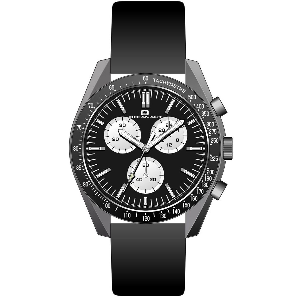 Men's Oceanaut Orbit Watch - OC7581- Black Dial