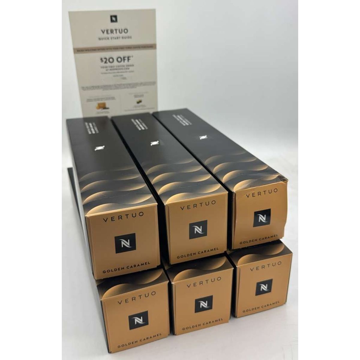 Nespresso VertuoLine Barista Creations Capsules (60 Count) + $20 Nespresso Gift Card - Caramel Capsules - 60 Count Gift Card
