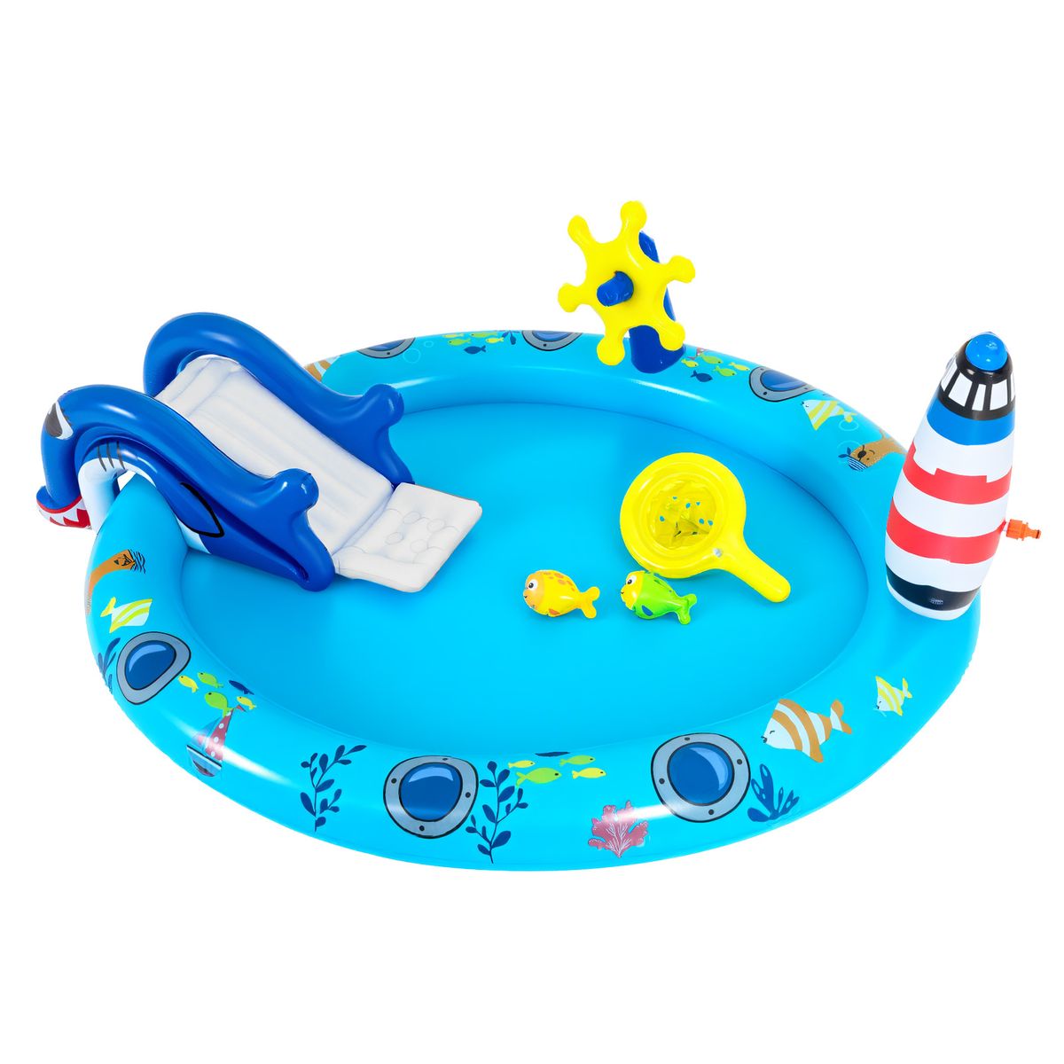 Kids' Inflatable Play Center with Animal Slide - Shark Slide