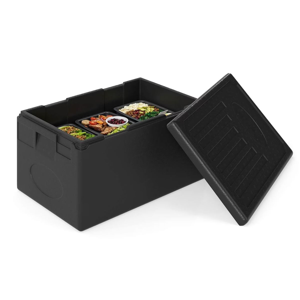 Insulated Food Pan Carrier in Stackable Hot Box - Costway 1 PCS 49 Qt Insulated