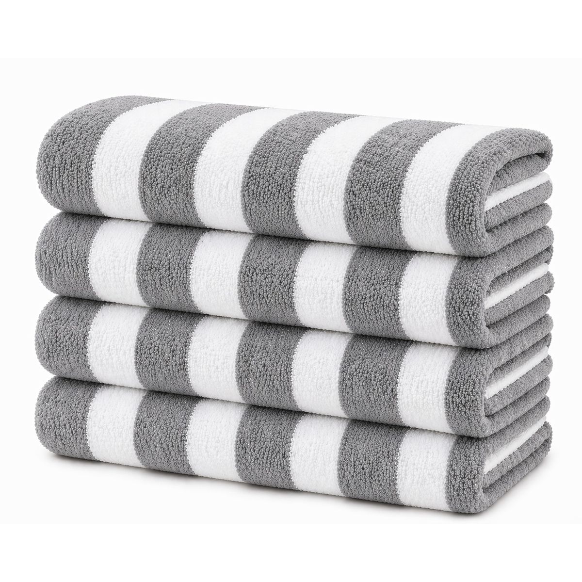 Large Cabana Beach Towel (2- to 6-Pack) - CABANA TOWEL - 2 PACK - GREY
