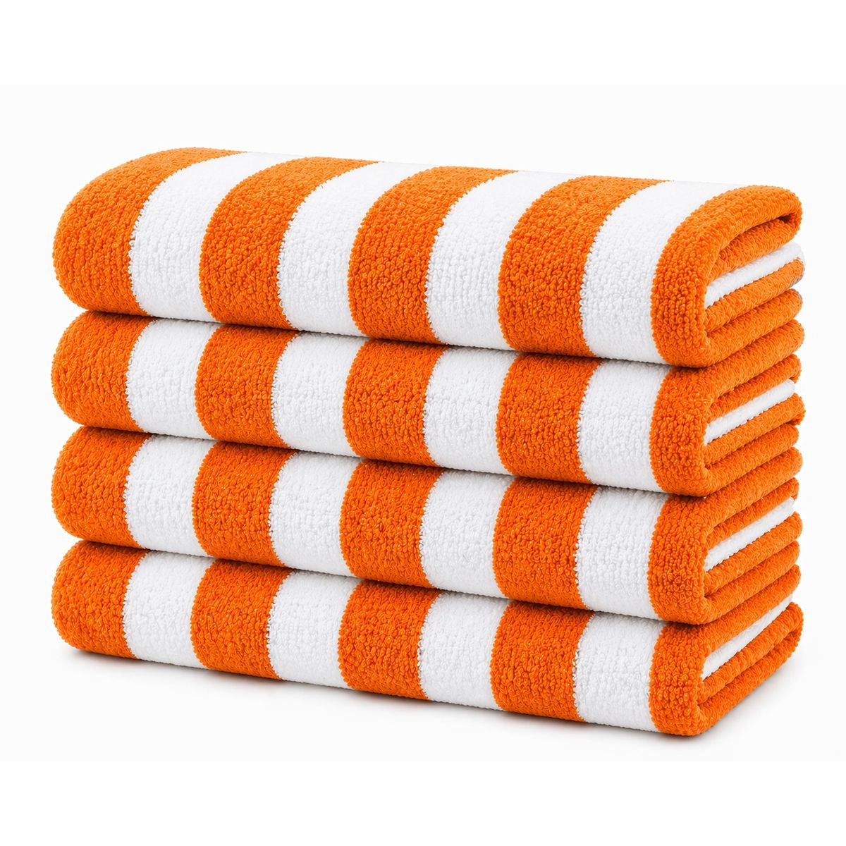 Large Cabana Beach Towel (2- to 6-Pack) - CABANA TOWEL - 2 PACK - ORANGE