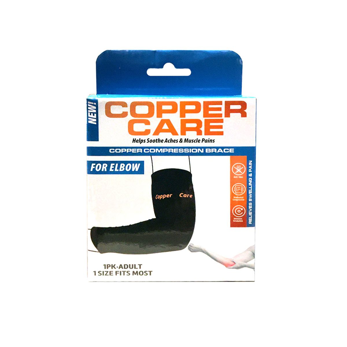 Copper Care Compression Brace (Elbow or Ankle) - Copper Care Elbow Brace