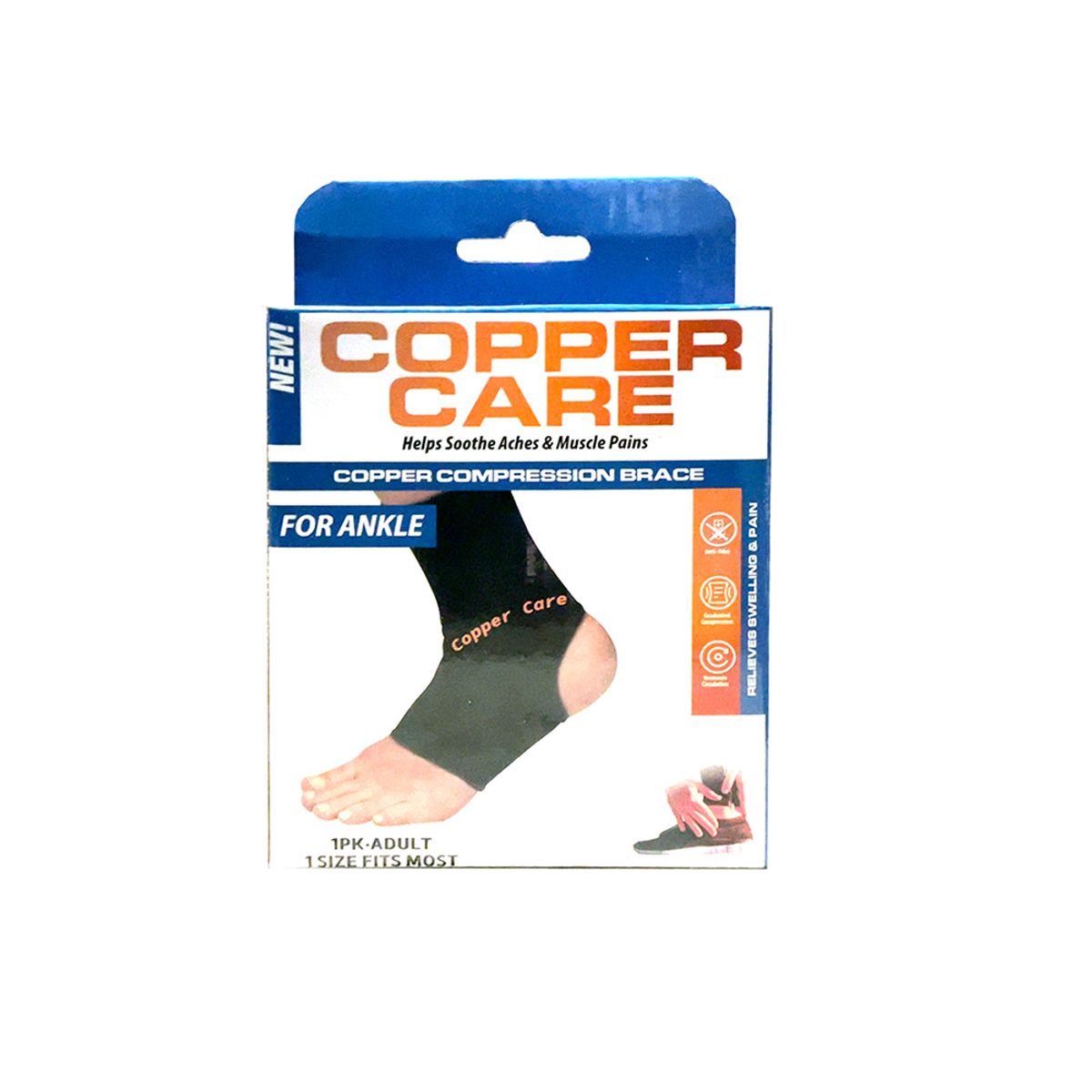 Copper Care Compression Brace Elbow or Ankle  Copper Care Ankle Brace