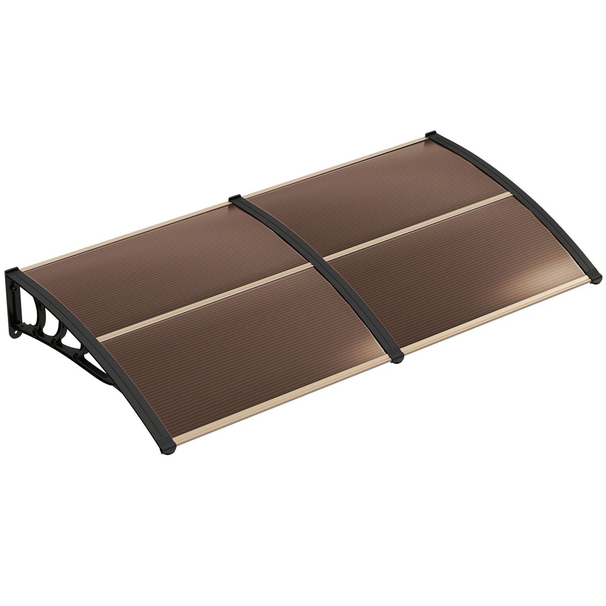 80'' x 40'' Outdoor Patio Awning - Coffee