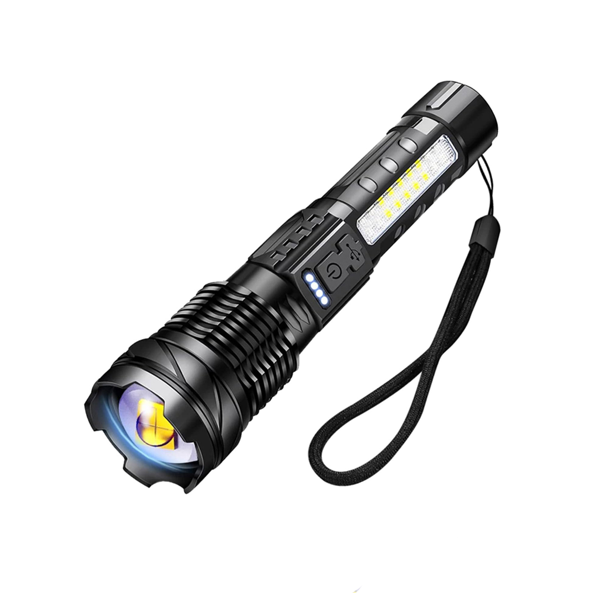 USB Rechargeable LED Flashlight (1- or 2-Pack) - 1-Pack