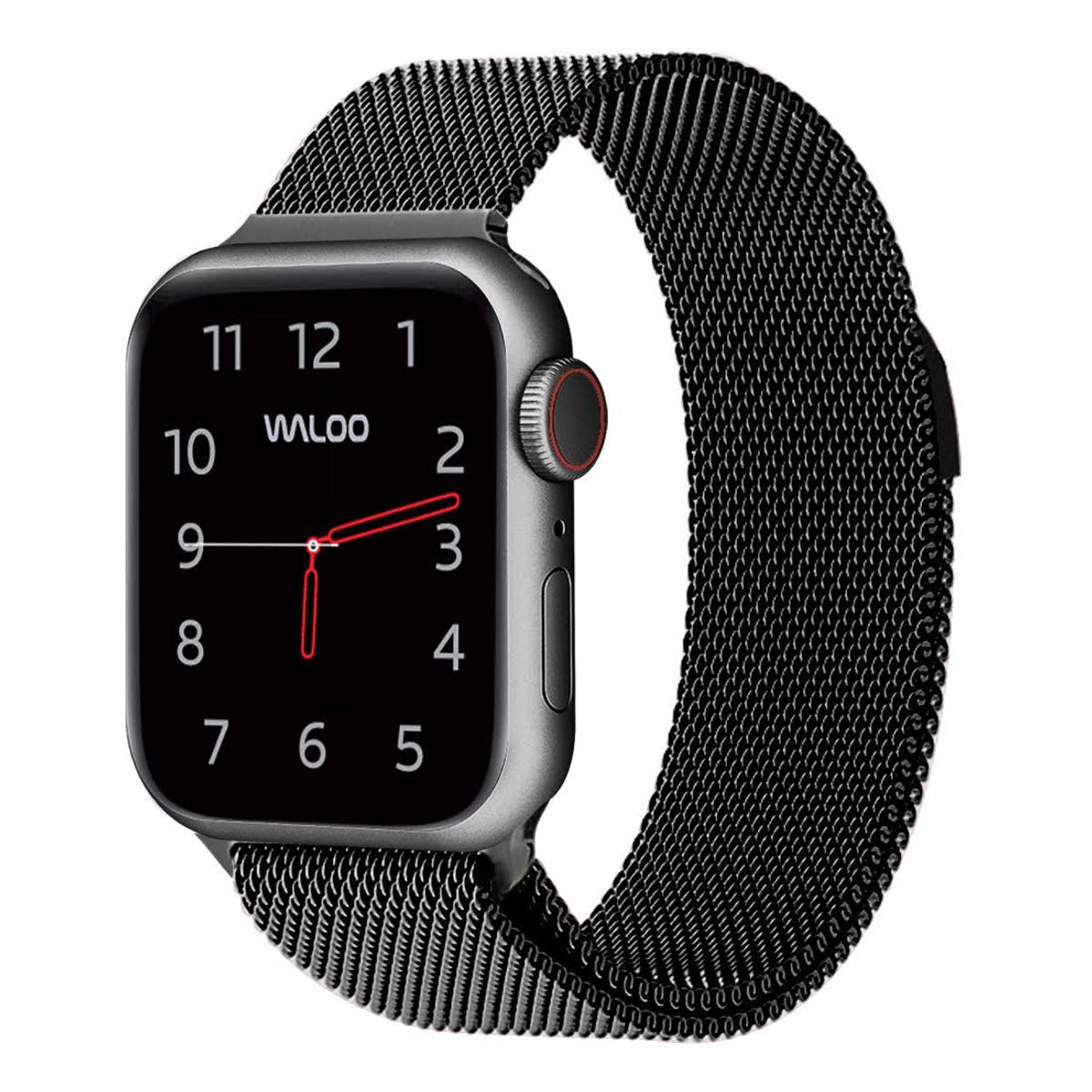 Waloo Magnetic Mesh Band for Apple Watch Series 1-9 - 38/40/41mm / Black