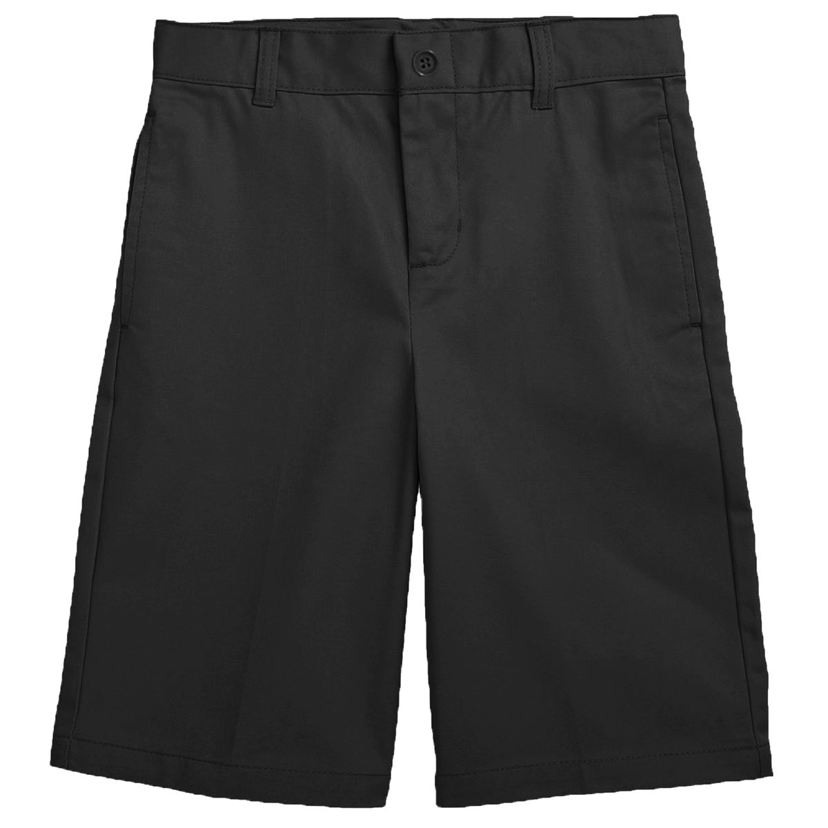 Boys' Stretch Slim Fit School Uniform Twill Shorts - J/BSB-BK/20