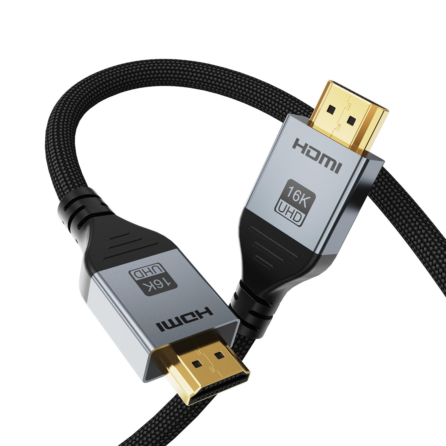 6.6FT 96Gbps Ultra High Speed 16K HDMI 2.2 Cable (1- or 2-Pack) - 2-Pack