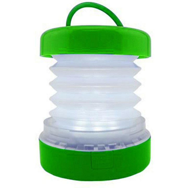 Mini Collapsible LED Camping Lantern - Green