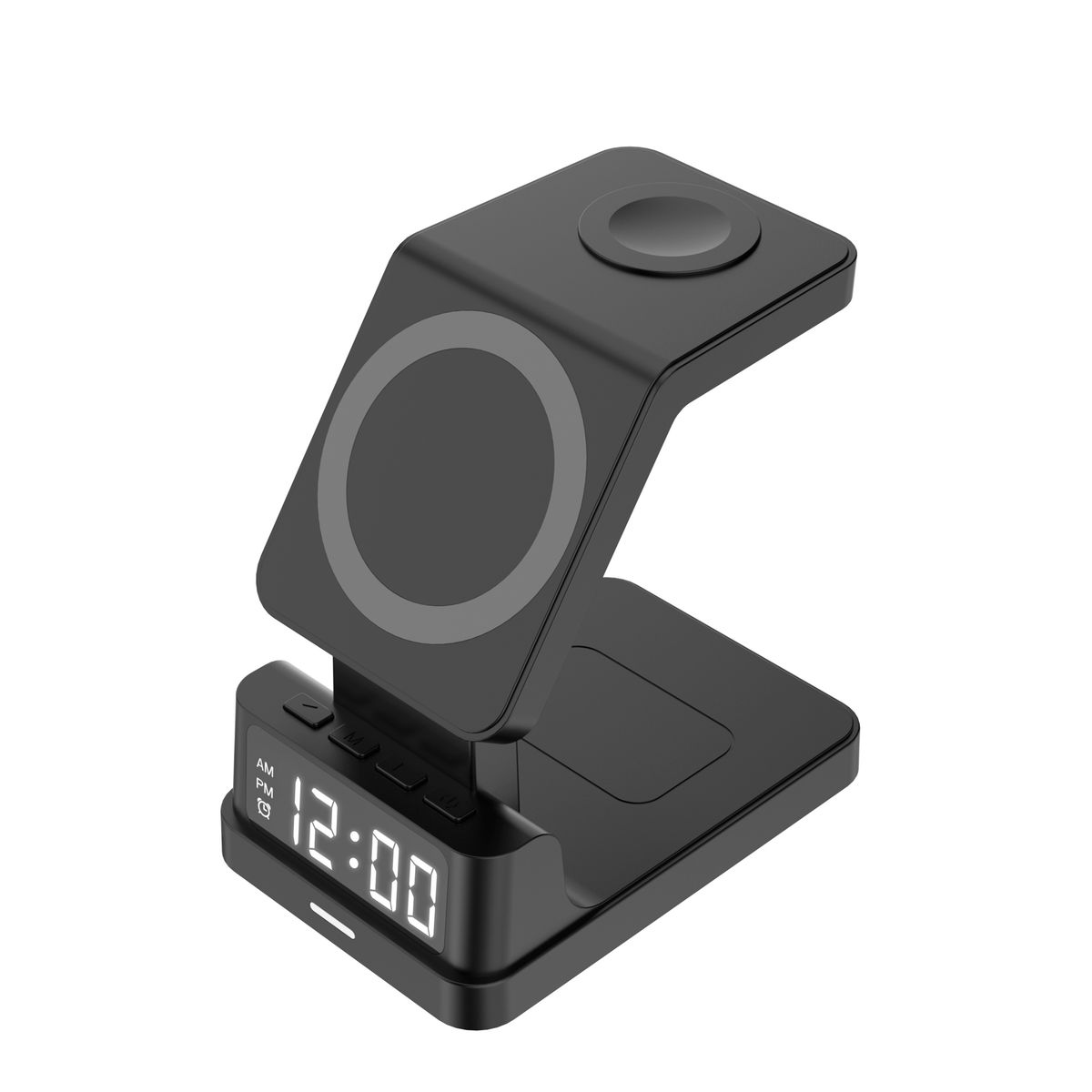 Zummy 4-in-1 Wireless 15W Magsafe Charger Stand - Black