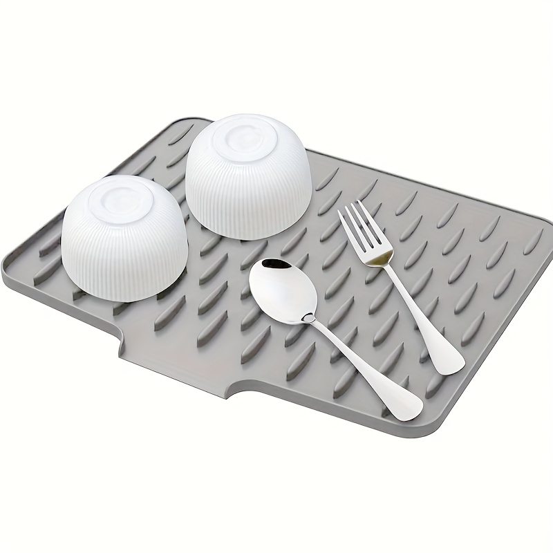 Multipurpose Silicone Kitchen Mat - Grey-14*11 in