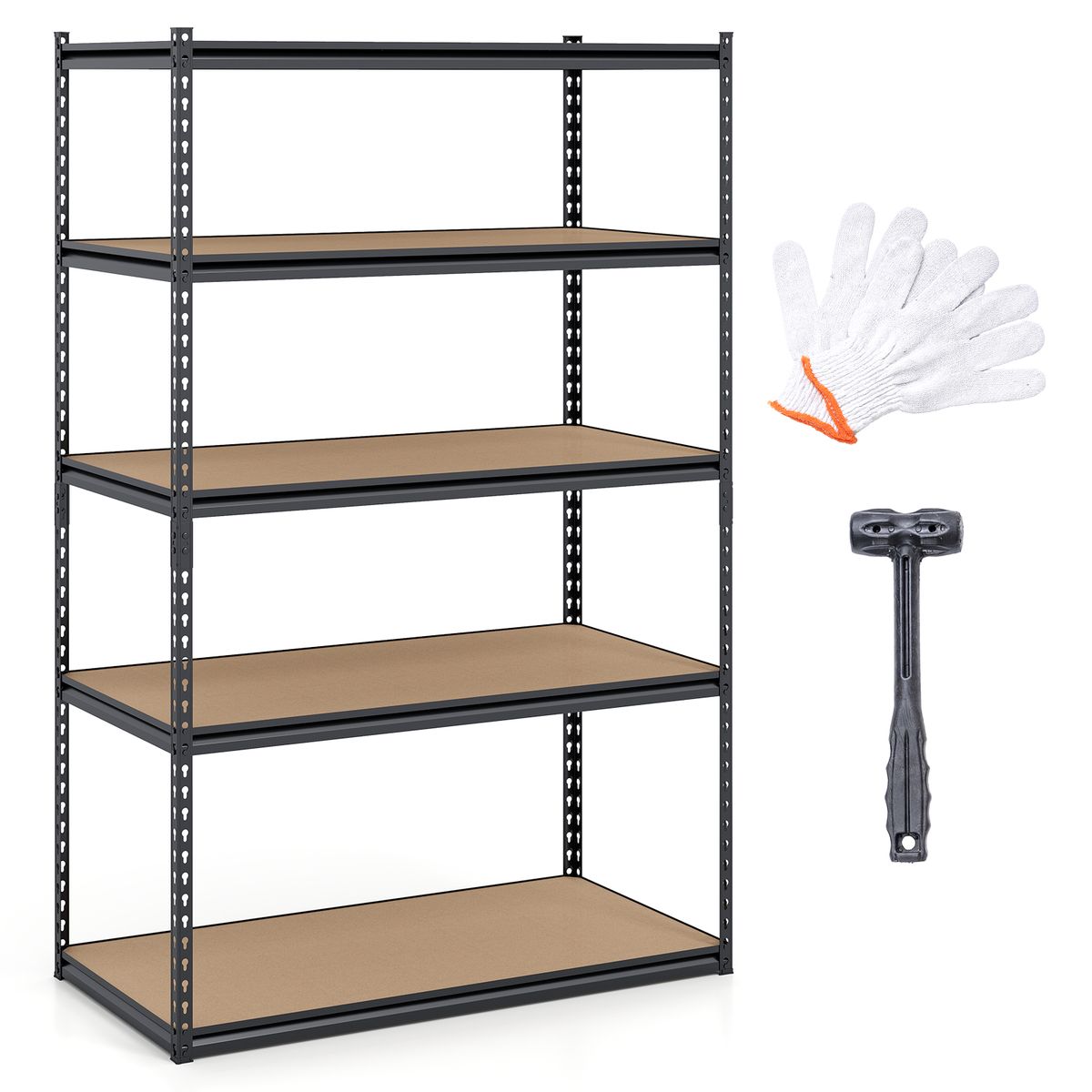 5-Tier Garage Shelving Unit (1- to 4-Pack) - 72” H-1