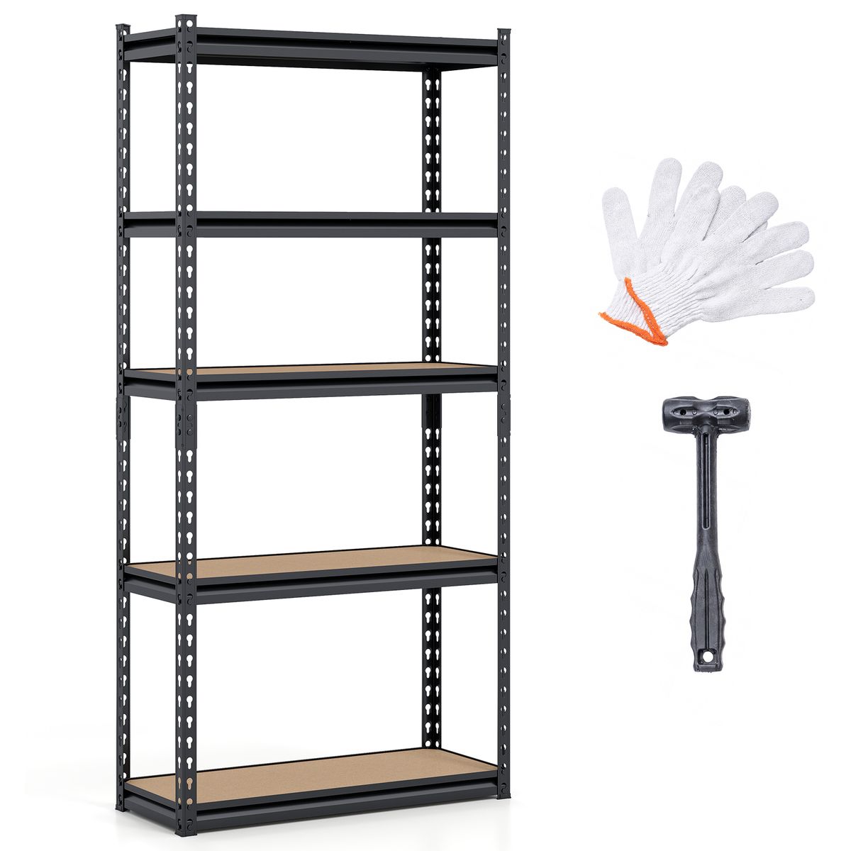 5-Tier Garage Shelving Unit (1- to 4-Pack) - 60&rdquo; H-1