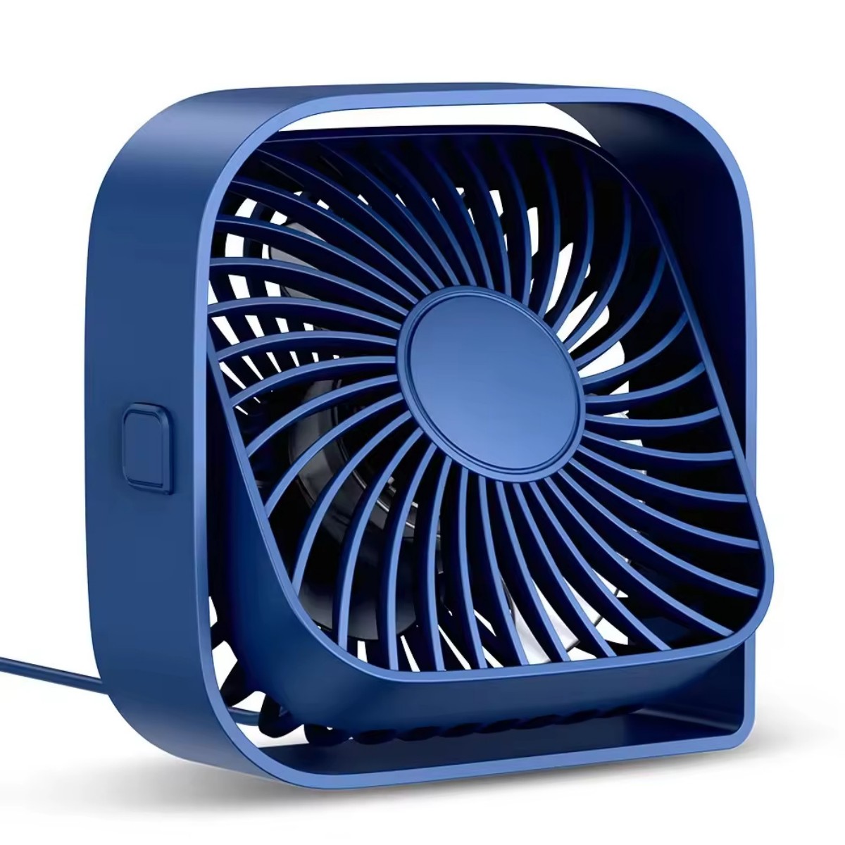 3 Speed USB Desk Fan - Navy Blue