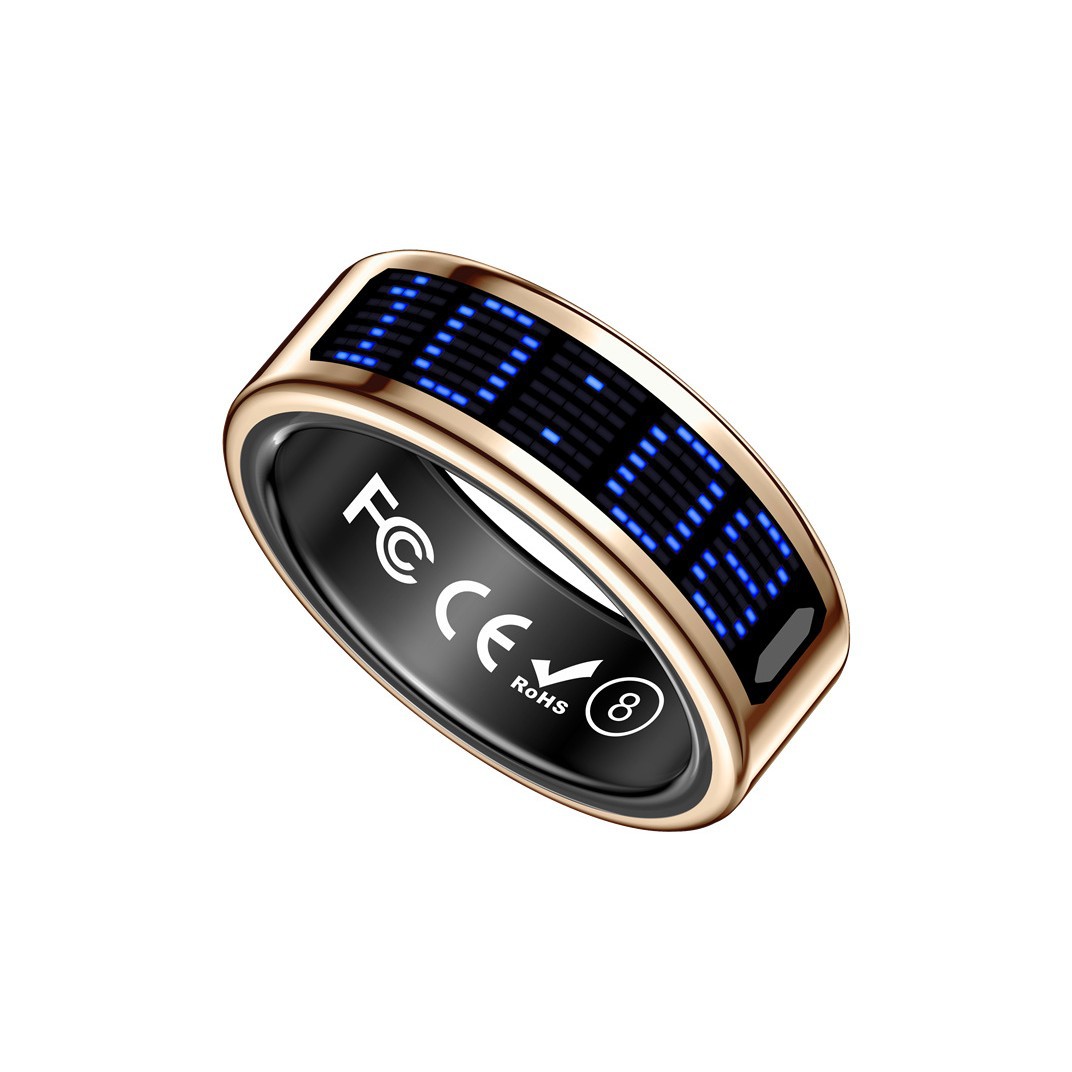 Smart Health Tracking Ring - Gold-8