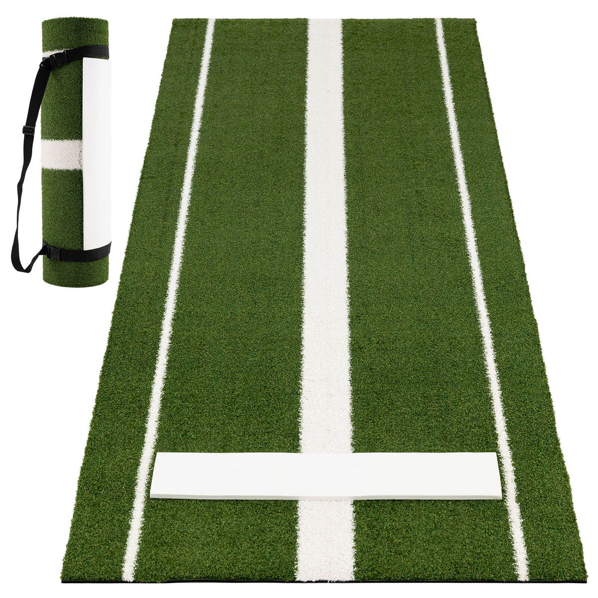 Softball Pitching Mat - Mat-Green