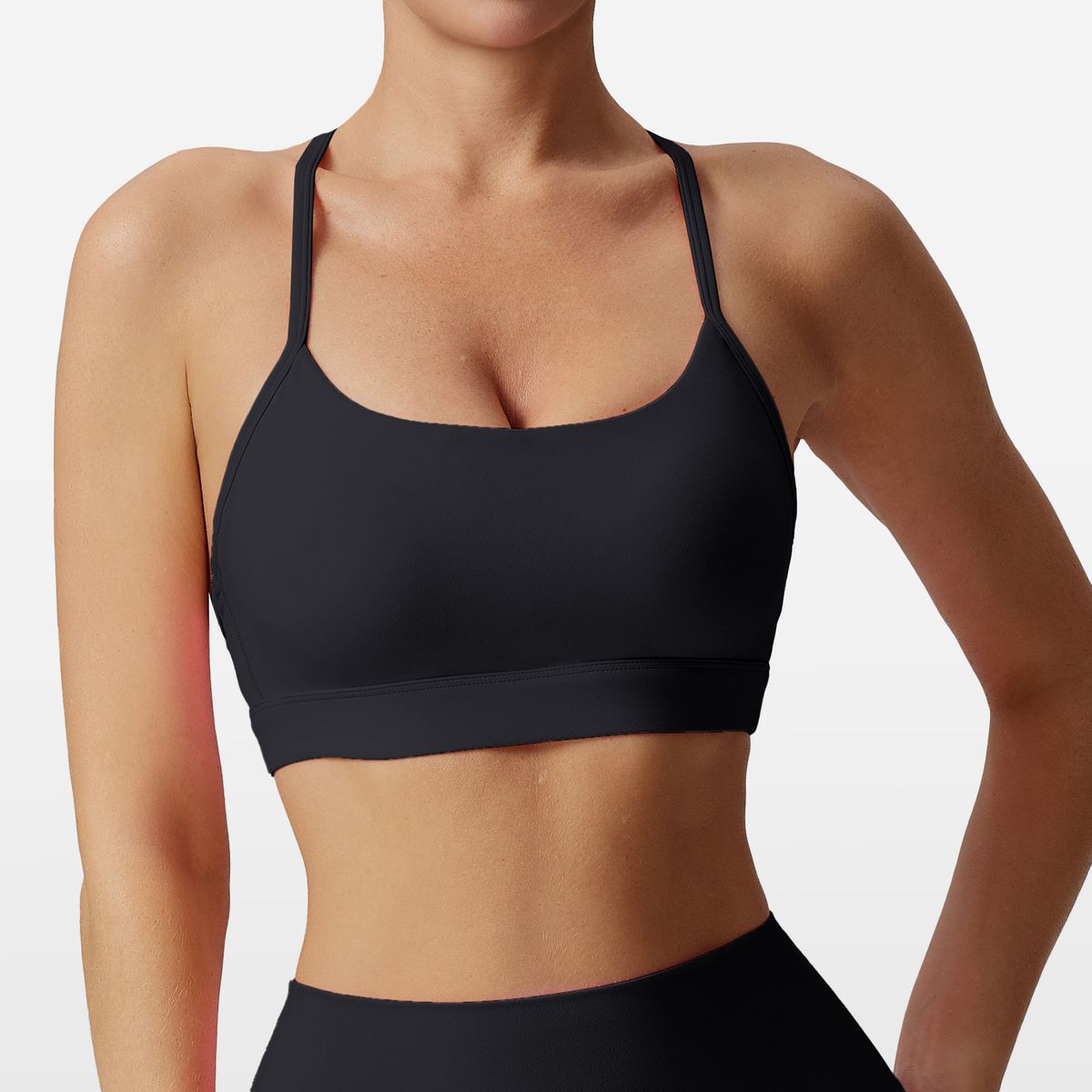 Women&rsquo;s Y-Back Sports Bra - Black-L