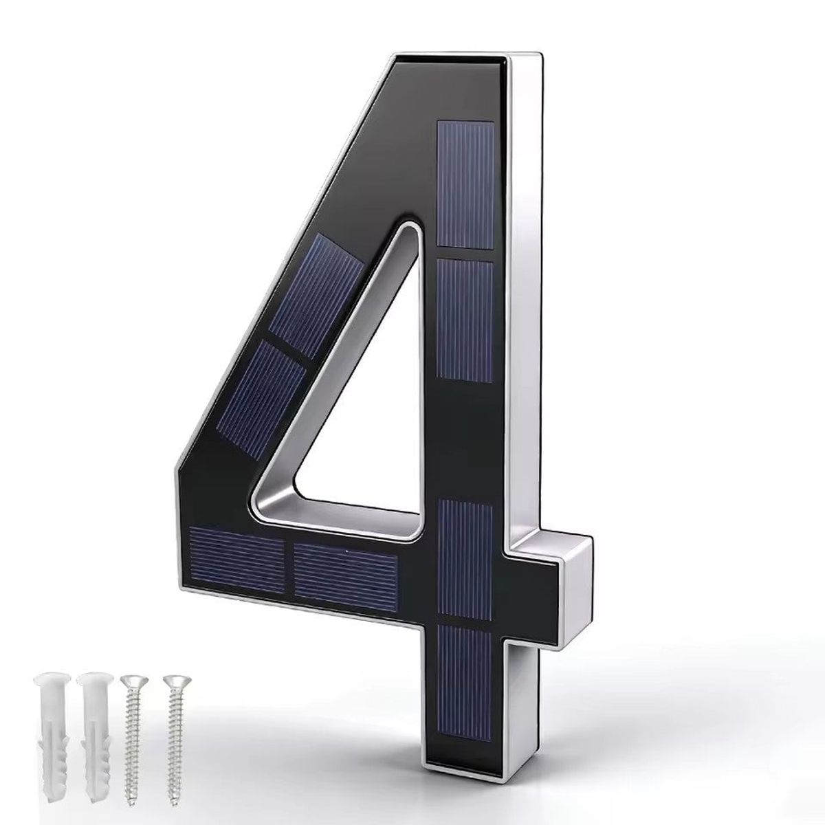 Solar LED House Number Sign - 4