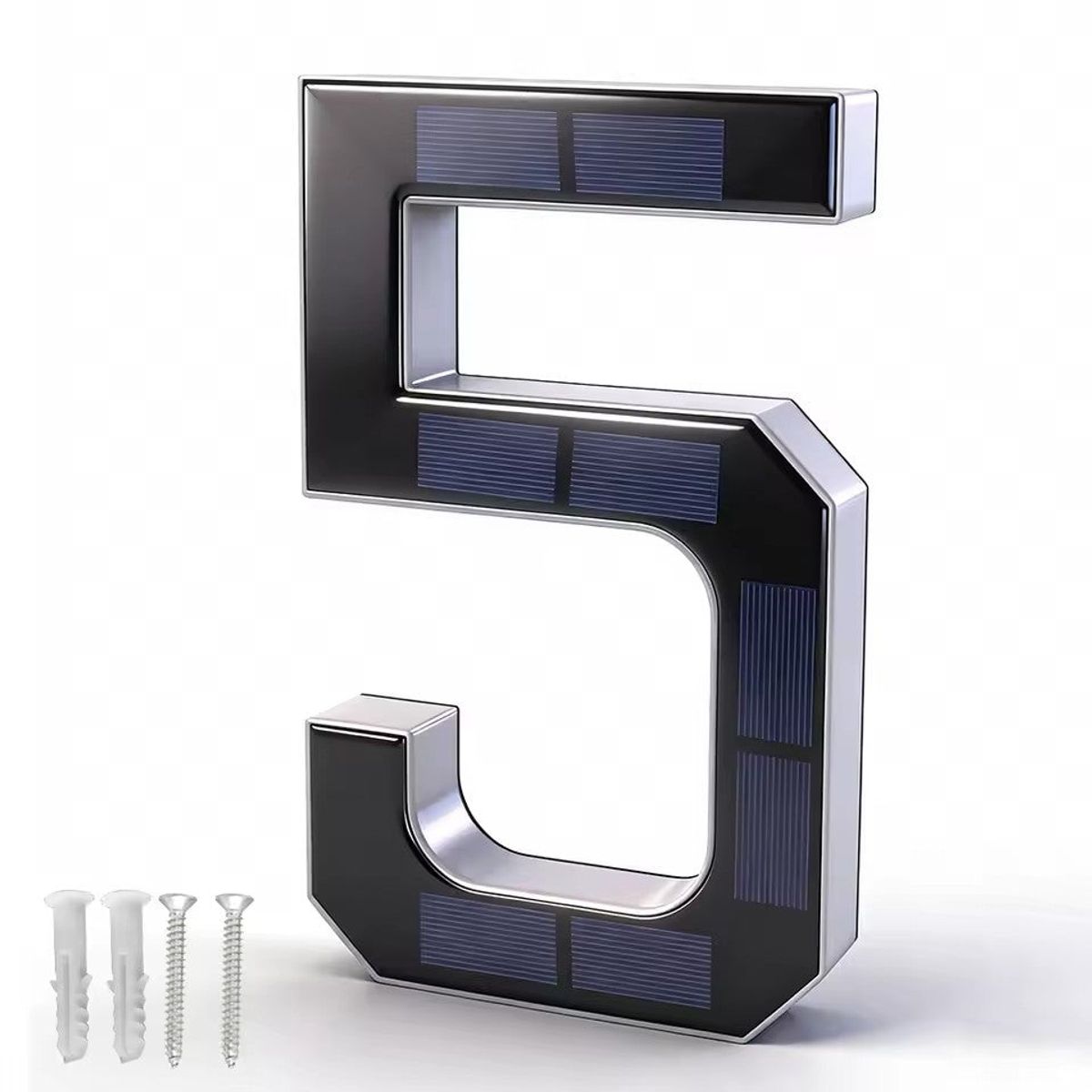 Solar LED House Number Sign - 5