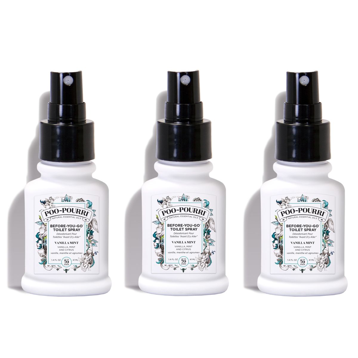 Poo-Pourri Before You Go Toilet Spray (3-Pack) - Vanilla Mint