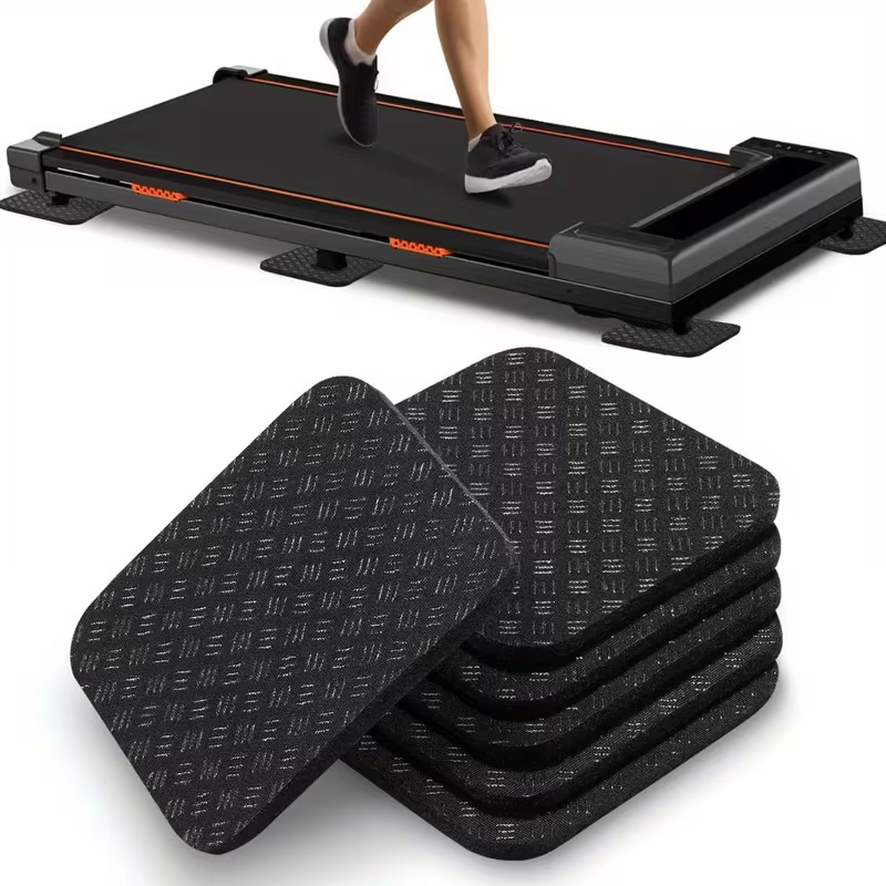 Double Sided Shock Absorbing Non-Slip Fitness Pads - 4*4*0.20in-6_pack