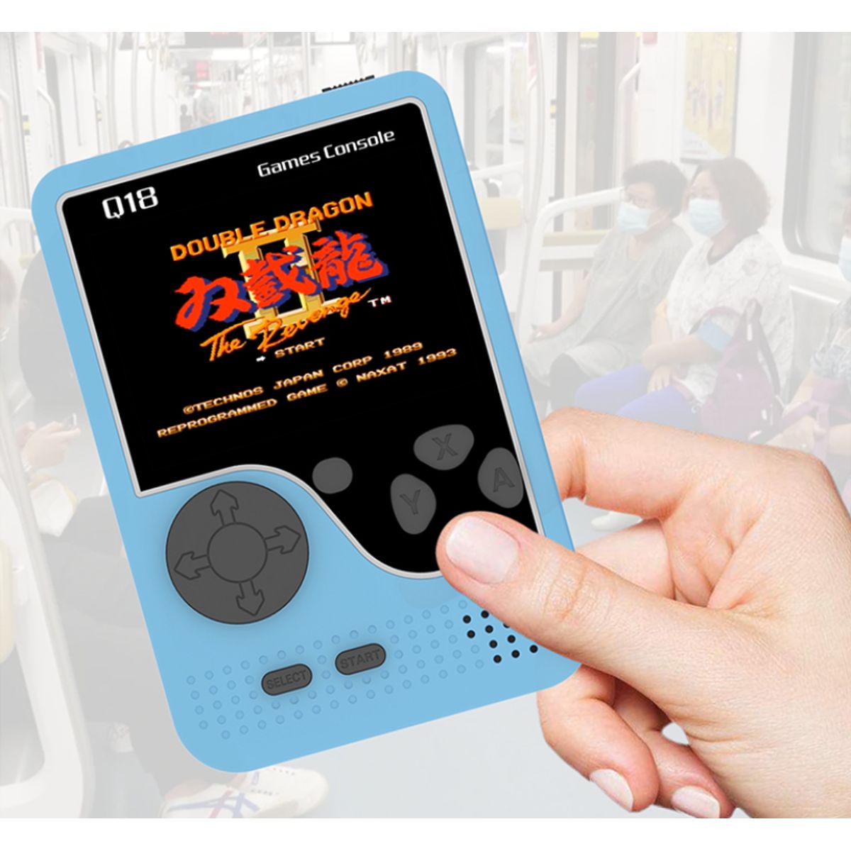 Hakol Handheld 500-In-1 Game Console - Blue