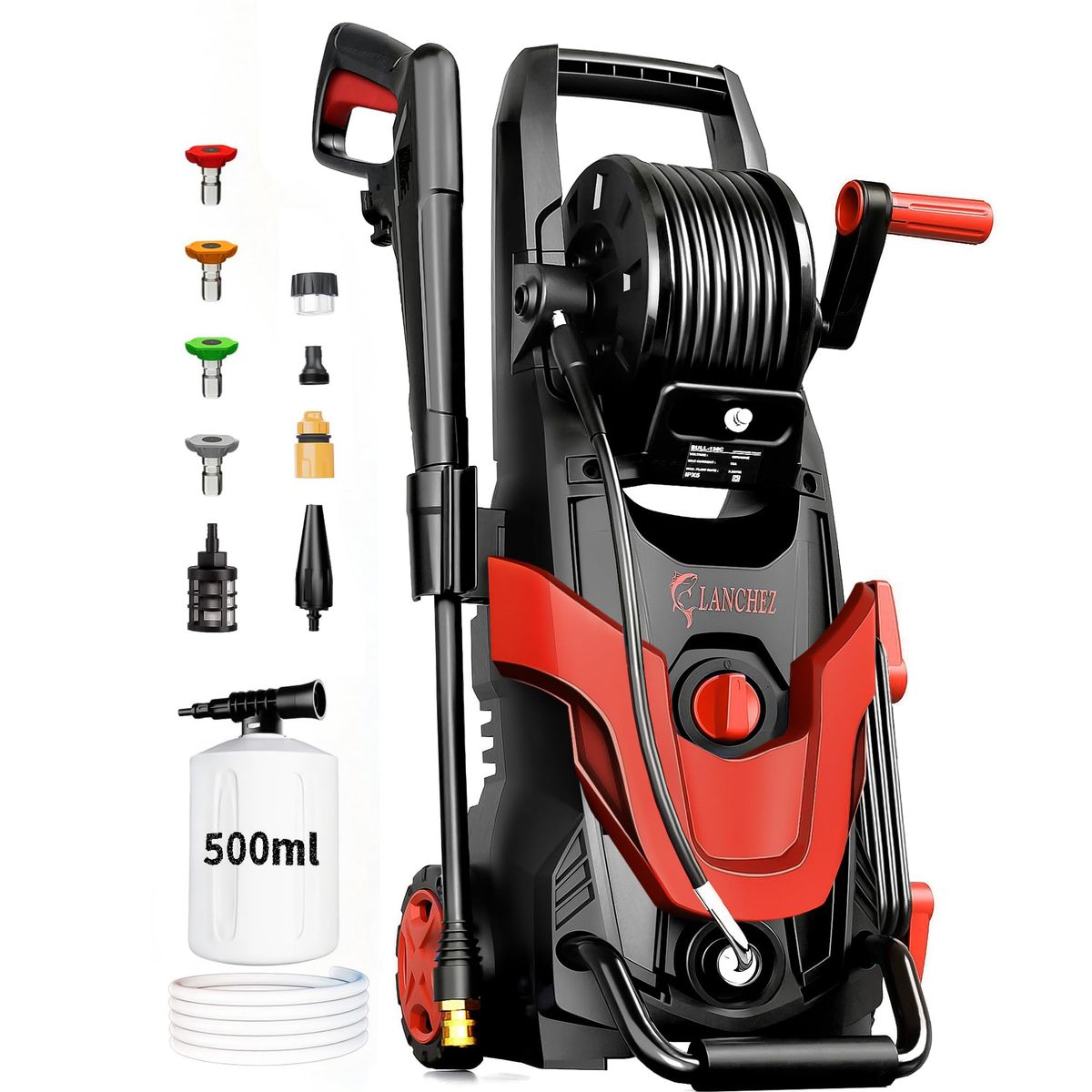 4800PSI Pressure Power Washer - Red